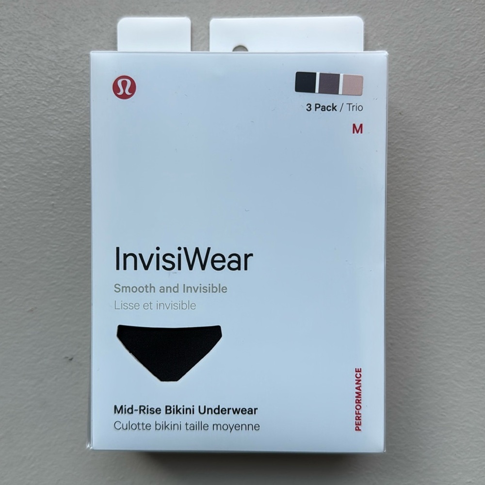 Lululemon InvisiWear Mid-Rise Bikini Underwear
3 Pack new in box